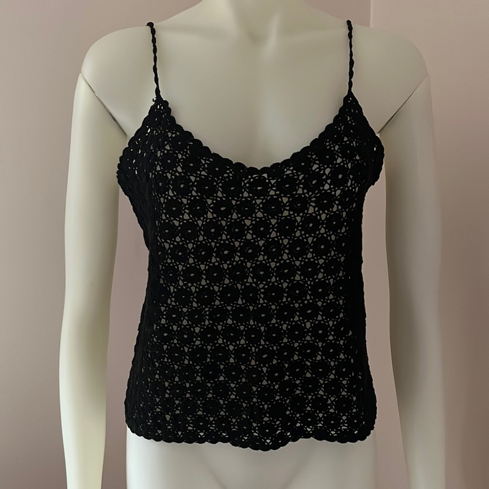 Ralph Lauren black knit top, Large